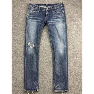 Men's Blue Distressed Jeans